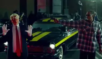 El rapero Snoop Dogg "disparó" contra Donald Trump y el presidente le respondió en Twitter