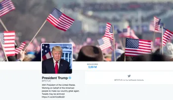 La cuenta presidencial de Trump usa imagen de toma de posesión de Obama