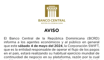 BCRD informa sobre el servicio de Pagos al Instante