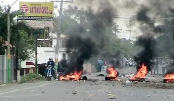 Dos heridos en protesta en San Francisco de Macorís