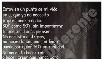 Estoy en un punto de mi vida...