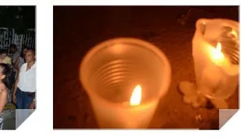 Familiares y vecinos de hombre asesinado por parqueo en Gazcue reclaman justicia con encendido de velas