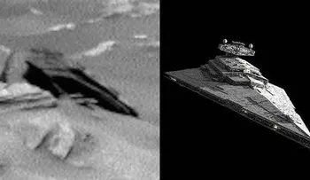 Ã?ltima fotografía del Curiosity: ¿Una nave de Star Wars en Marte?
