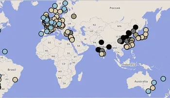 Elaboran un mapa de la contaminación mundial en tiempo real