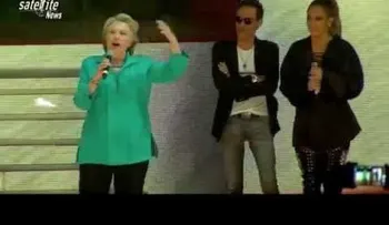 Jennifer López y Marc Anthony juntos en el escenario por Hillary Clinton (VIDEO)