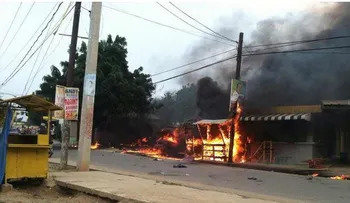 Suman dos muertos y tres heridos al estallar un tanque de gasoil en Montecristi