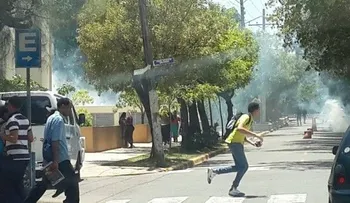 Violentos enfrentamientos en la UASD
