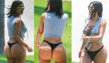 La versión de Kim Kardashian sobre las fotos que la dejaron en ridículo