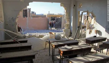 Ataque aéreo sobre una escuela en Siria mata al menos a 35 personas