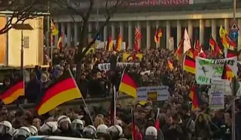 Tensión en Alemania: manifestantes protestan contra los refugiados
