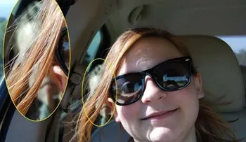 Melissa Kurtz se tomó una selfie y tenía incluído "el fantasma" de un niño 