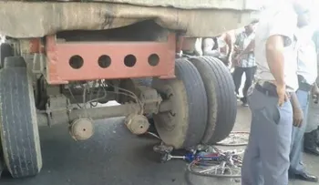 Ciclista de la PN muere aplastado por camión de basura