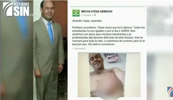 Utesa cancela profesor apareció desnudo en foto en redes sociales