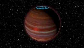Extraño planeta interestelar; viaja solo por el espacio con una aurora resplandeciente inexplicable
