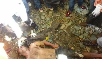 Hallan cadáver con un disparo en la cabeza en el río Ámina 