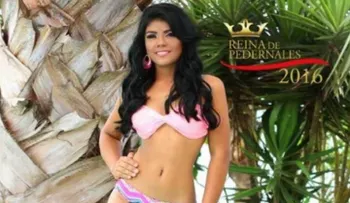 Muere reina de belleza en sismo de Ecuador