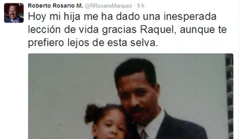 Roberto Rosario publica foto de su hija y llama selva a RD