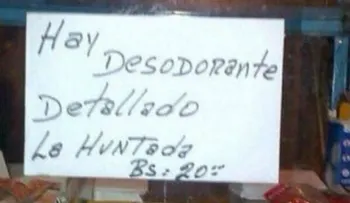 La crisis en Venezuela es tan fuerte que se paga por â??untadaâ? de desodorante