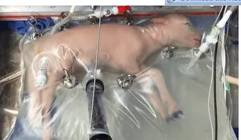 Los investigadores Marcus Davey y Emily Partridge desarrollan útero que mantiene vivo a niños prematuros 