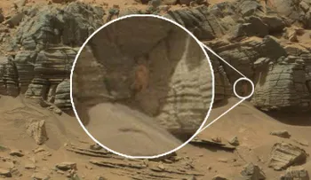 La NASA publica la foto de un 'gigantesco cangrejo espacial' en Marte