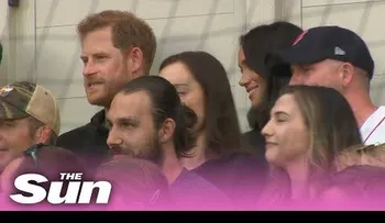 El príncipe Harry, Meghan Markle y su incómodo momento en un partido de béisbol