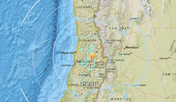 Sismo de 5,4 sacude el centro de Chile