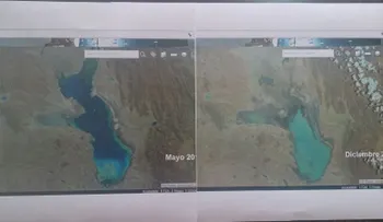 El segundo lago más grande de Bolivia se está convirtiendo en un desierto