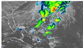 Vaguada provocará aguaceros, tormentas y ráfagas de viento