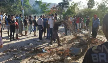 Residentes de Haina protestan por arreglo de calles