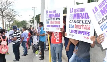 Piden frente a embajada EE.UU. cancelar visado jueces SCJ