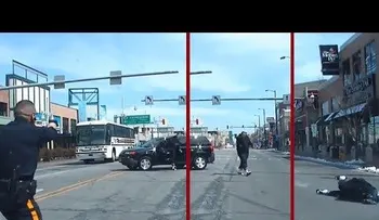 Se desmonta de la yipeta y le entra a tiros a policías