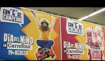 Indignación en Argentina por polémica campaña machista de Carrefour en el Día del Niño