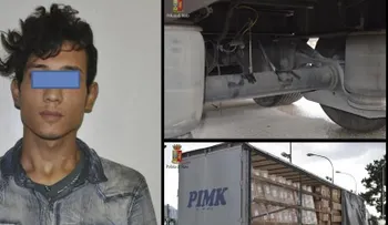 Joven inmigrante viaja 249 millas bajo un camión en Italia