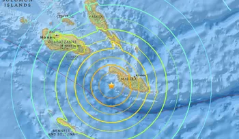 Sismo de 7,7 en las costas de las Islas Salomón