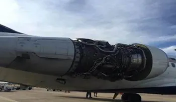 Avión aterriza de emergencia tras perder una pieza del motor en pleno vuelo