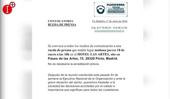 Convocatoria a los medios de comunicación