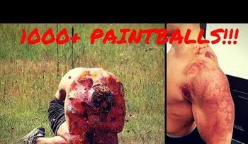 IMAGENES PUEDEN RESULTAR FUERTES: Así queda el cuerpo tras recibir 1.000 disparos de paintball