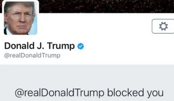 Ser bloqueado por Trump en Twitter no es muy complicado