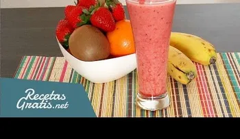 Aprende cómo preparar un jugo energético de frutas - Fresa y kiwi