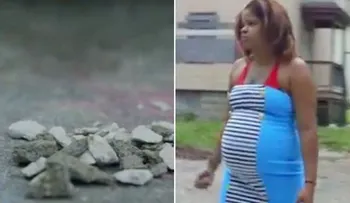 Madre embarazada es adicta a comer rocas