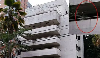 Las fotos virales del alegado fantasma de Pablo Escobar en el edificio donde vivía con su familia
