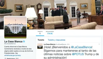 La Casa Blanca abre su Twitter en español