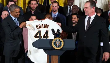 Obama recibe a los Gigantes en la Casa Blanca