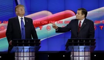 Rubio y Cruz arremeten contra Trump en debate republicano