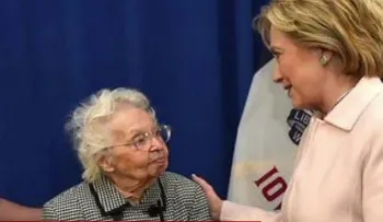 Mujer de 103 años: "Tengo que vivir hasta que Hillary Clinton gane"