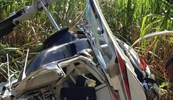 Helicóptero avisó que aterrizaría  de emergencia 