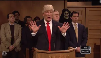 Trump cumple promesa de llevar prohibición de viajes a la corte... en Saturday Night Live