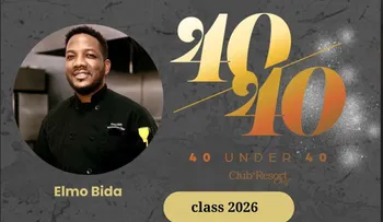 Elmo Bida es incluido en el "40 Under 40" 2026 de Club + Resort Chef