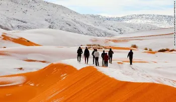 Nevó en uno de los lugares más calientes del planeta