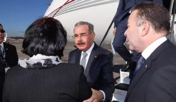 Presidente Medina llega a Guatemala